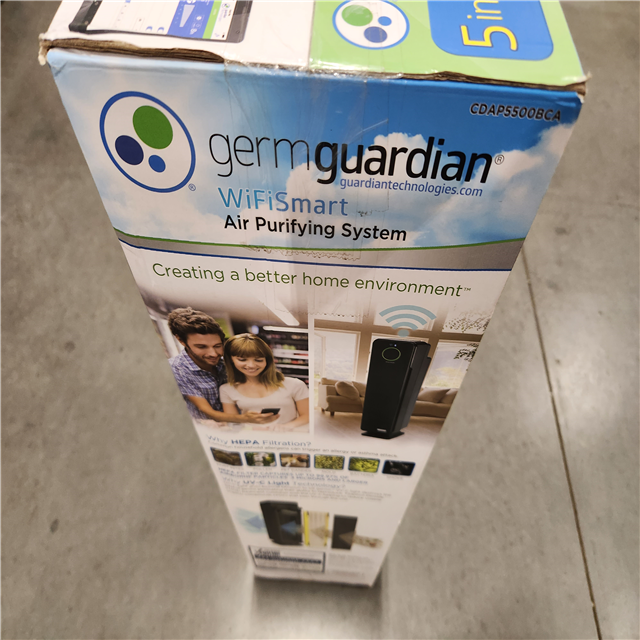 New GermGuardian 28 in. Smart Elite 4 in 1 Air Purifier with True