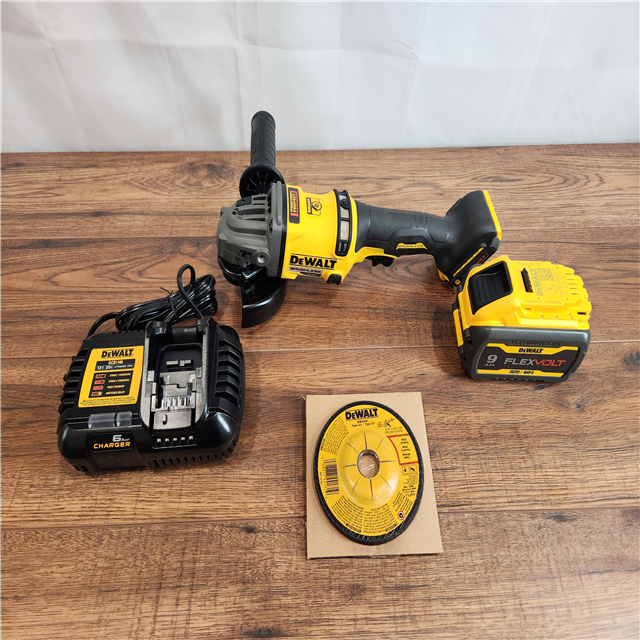 AS IS DEWALT FLEXVOLT Cordless Grinder with Kickback Brake Kit