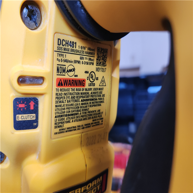 DEWALT 60V MAX Tool Cordless in., Hammer (DCH481B) Drill, 1-9 16 Only 通販 