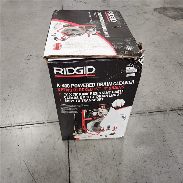 NEW RIDGID K400 Drain Cleaning Snake Auger 120Volt Drum Machine