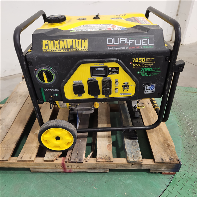 Dallas Location AsIs Champion Power Equipment 6250Watt Dual Fuel