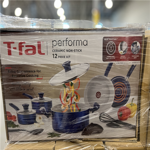 DALLAS LOCATION NEW! TFAL Simply Cook Ceramic Cookware, 12pc Set