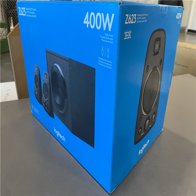 NEW! Logitech Z623 400 Watt Home Speaker System, 2.1 Speaker System Black