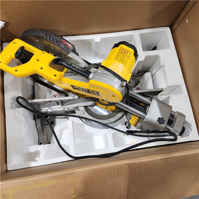 Good DEWALT 15 Amp Corded 12 in. Double Bevel Sliding Compound Miter